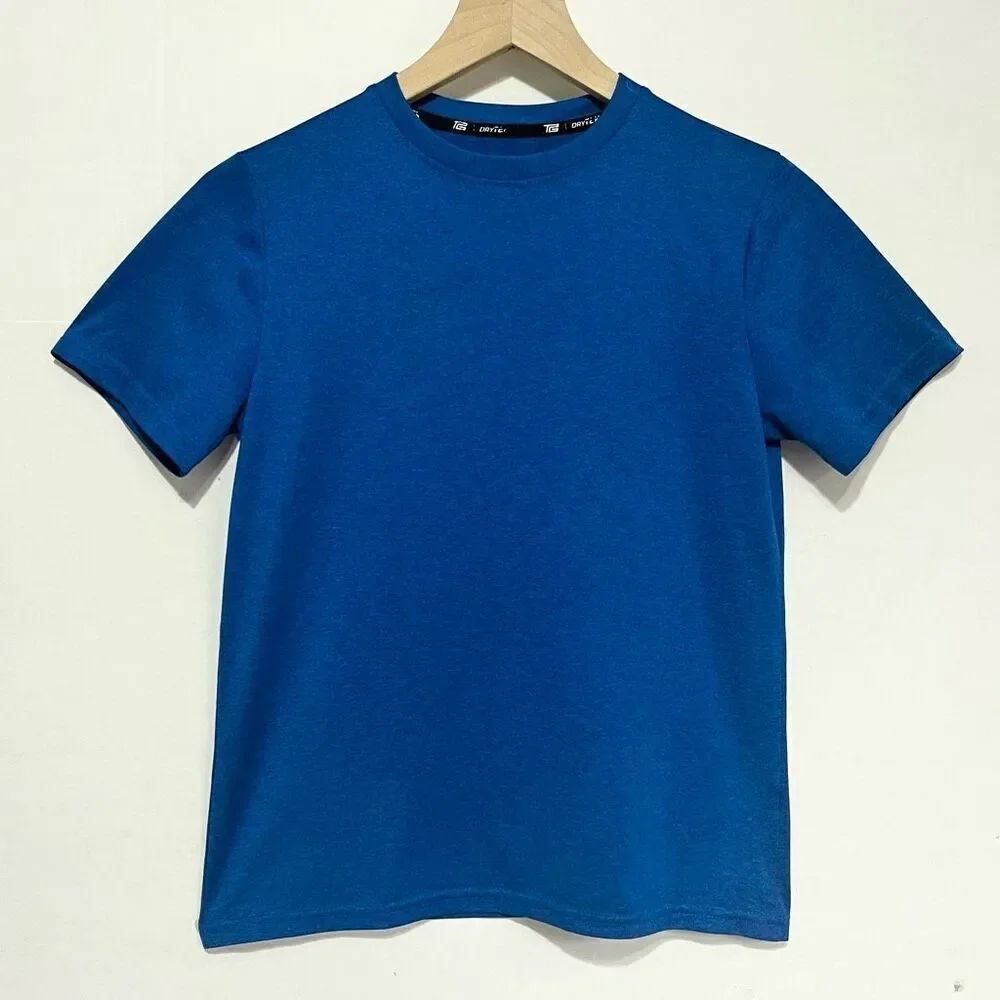 Tek Gear Blue Short Sleeve Top Boys Sz L (14-16)